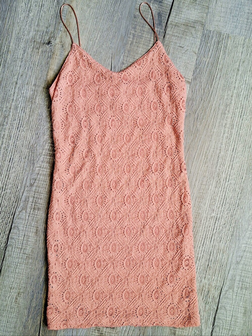 Forever 21 Blush Pink Lace Bodycon Mini Dress